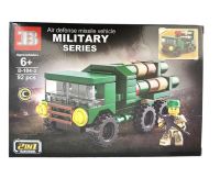Миниатюра: Конструктор MILITARY 2в1  Военная техника Грузовик-ракетоноситель 92дет. 18,5*4*12,7см / В-104-3