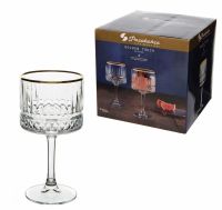 Миниатюра: Набор бокалов 4шт 500мл стекло ЭЛИЗИЯ золотая кайма