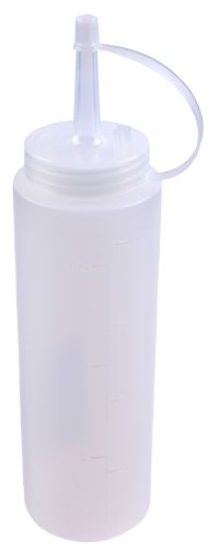 Миниатюра: Диспенсер для соуса (соусник) пласт. 200мл, мерный прозрачный (PE/PP)