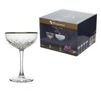 Миниатюра: Набор бокалов 4шт 255мл стекло Таймлесс Golden touch