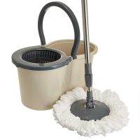 Миниатюра: Набор для уборки (ведро 16л и швабра с насадкой) бежевый Spin Mop Verde