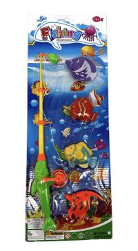 Миниатюра: Набор Рыбалка (спиннинг + 4 рыбки) 52*19см / блистер 2035-1