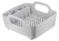 Миниатюра: Сушилка для посуды пласт. 330*370*180мм, с ручками, 5 отсеков ИЗЛИ цвет смоки