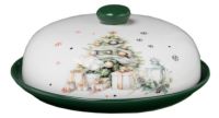 Миниатюра: Блюдо для блинов керамика 23см, с крышкой