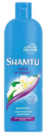 Миниатюра: Шампунь 500мл SHAMTU Сила и тонус с экстр.жасмина (12)