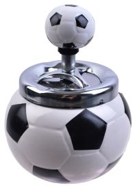 Миниатюра: Пепельница-крутилка Футбольный мяч, металл+ керам, ВК-7002