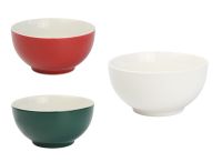 Миниатюра: Салатник 14см 600мл однотонный,микс