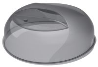 Миниатюра: Крышка для СВЧ пласт. d260мм с клапаном дымчатая (30)