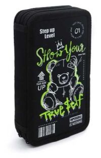 Миниатюра: Пенал 2отд. 190*110 ОНИКС Мишка арт (87801) п/э,фольга