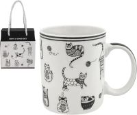 Миниатюра: Кружка 350мл Гортензия в под. упаковке фарфор