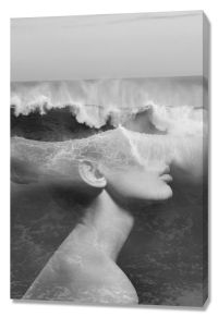 Миниатюра: Картина 40*60см холст (канвас) Девушка-море