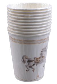 Миниатюра: Стакан 250мл картон «Лошадь, карусель» уп.10шт