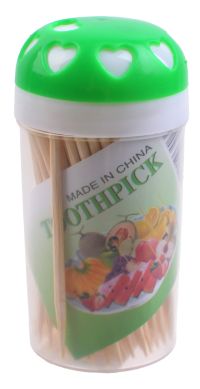 Миниатюра: Зубочистки дерево в банке 150шт@