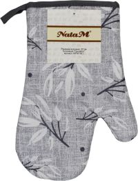 Миниатюра: Прихватка-варежка 27см Гризайль полиэстер