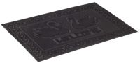 Миниатюра: Коврик резина 40*60см Лебеди (Welcome) черный (20)