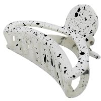 Миниатюра: Краб для волос полукруглый пестрый