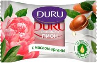 Миниатюра: Мыло туалетное 80гр DURU 1+1 Пион и масло Арганы