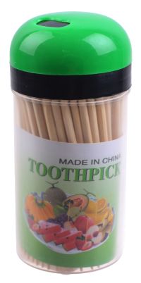 Миниатюра: Зубочистки дерево в банке 200шт@