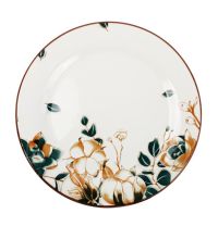 Миниатюра: Тарелка десертная 20см фарфор круглая Хлопок (72)