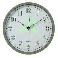 Миниатюра: Часы настенные 30см, круг, плавный ход, корпус оливковый, Светящиеся Рубин