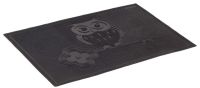 Миниатюра: Коврик резина 40*60см Сова черный (20)