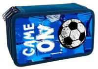 Миниатюра: Пенал 3отд. 190*110 ОНИКС Синий футбол (72175) п/э