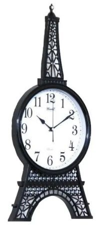 Миниатюра: Часы настенные 59*27*4см плавный ход, черные WORLD