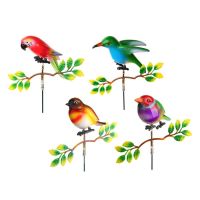 Миниатюра: Фигурка на стержне 60см Птичка металл,пласт