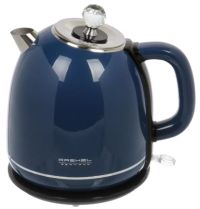 Миниатюра: Чайник эл. 1,7л.1800Вт,двойные стенки нерж сталь/пластик,а/о,,Синий