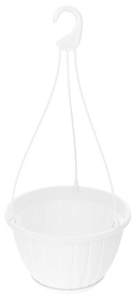 Миниатюра: Кашпо подвесное пласт. 6л (270*270*170мм) Нео цвет белый (40)