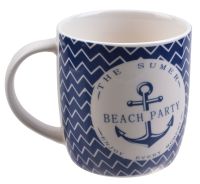 Миниатюра: Кружка 400мл Морская фарфор