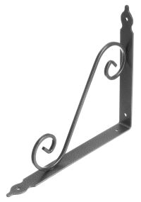 Миниатюра: Кронштейн для крепления подвесных корзин (кашпо) сталь 290*240мм, эмал. покрытие, серый