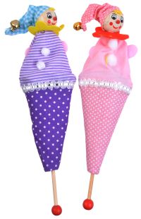 Миниатюра: Игрушка Клоун на палке дерево