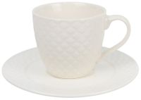 Миниатюра: Набор чайный 2пр белые фарфор