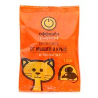 Миниатюра: Брикет тестосырный от грызунов 100г Грызунофф