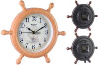 Миниатюра: Часы настенные 28см СДБ, плавный ход, Штурвал Миррон