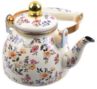 Миниатюра: Чайник заварочный эм. 1,3л, съемный нерж.фильтр, комбинированная ручка под золото, индукция Zeidan