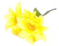 Миниатюра: Цветы искуственные букет 36см Лилия желтая@