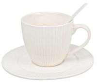 Миниатюра: Набор чайный 3пр белые фарфор