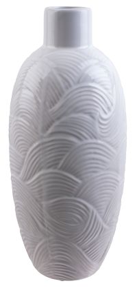 Миниатюра: Ваза 40см керамика белая @