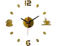 Миниатюра: Часы настенные 3D, цифры под золото