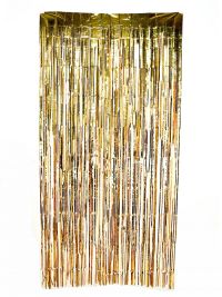Миниатюра: Занавес для фотофона «Дождик» цвет золотой, 1*2м
