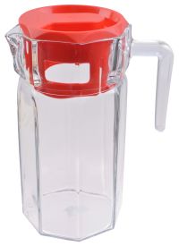 Миниатюра: Кувшин стекло 1,25л, пласт. красная крышка KOSEM@