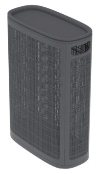 Миниатюра: Корзина для белья пласт. 45л (430*200*600мм), плетеная сборная Лен графит (5)