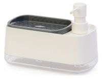 Миниатюра: Дозатор для жидкого мыла пласт. 390мл, с подставкой для губки
