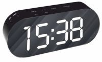 Миниатюра: Будильник светодиод.,зерк.дисплей,радио SAKURA