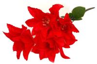 Миниатюра: Цветы искуственные букет 36см Лилия красная@