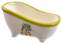 Миниатюра: Подставка для губки 12,5*6,4*6,5 см. керамика