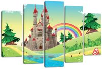 Миниатюра: Картина модульная 82*135см МультЗамок (114851)