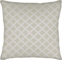 Миниатюра: Наволочка декоративная 45*45см фланелевая, молочная, на молнии Ромб